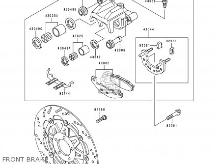 FRONT BRAKE - EX250H11 NINJA 250R 2000 CANADA
