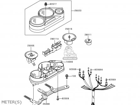 METER(S) - EX250H11 NINJA 250R 2000 CANADA