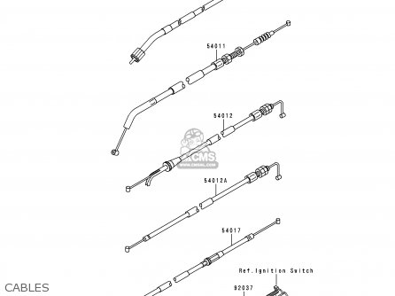 CABLES - EX250H11 NINJA 250R 2000 CANADA