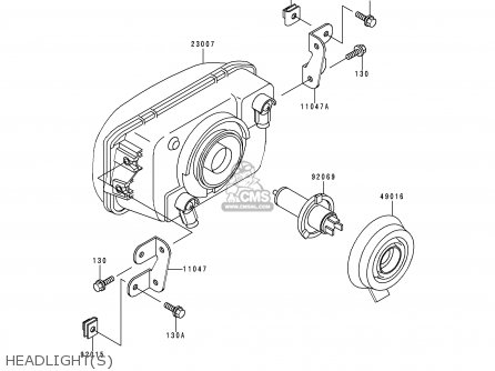 HEADLIGHT(S) - EX250H11 NINJA 250R 2000 CANADA
