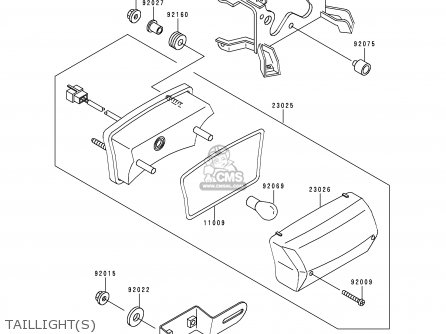 TAILLIGHT(S) - EX250H11 NINJA 250R 2000 CANADA