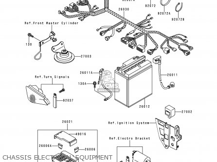 CHASSIS ELECTRICAL EQUIPMENT - EX250H11 NINJA 250R 2000 CANADA