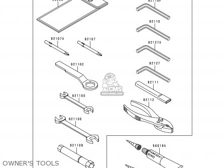 OWNER'S TOOLS - EX250H11 NINJA 250R 2000 CANADA