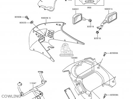 COWLING - EX250H11 NINJA 250R 2000 CANADA
