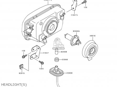 HEADLIGHT(S) - EX250H4 ZZR250 1993 NETHERLANDS IT