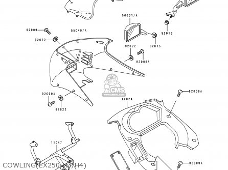 COWLING(EX250-H3/H4) - EX250H4 ZZR250 1993 NETHERLANDS IT