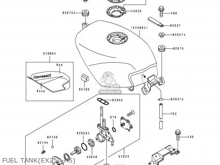 FUEL TANK(EX250-H5) - EX250H5 ZZR250 1994 EUROPE NL AR GR IT