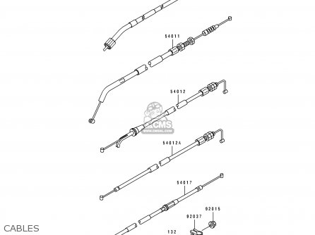 CABLES - EX250H5 ZZR250 1994 EUROPE NL AR GR IT