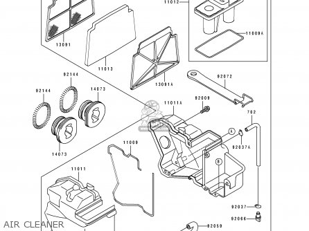 AIR CLEANER - EX250H7 ZZR250 1996 EUROPE NL