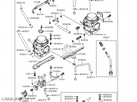 CARBURETOR - EX250H7 ZZR250 1996 EUROPE NL