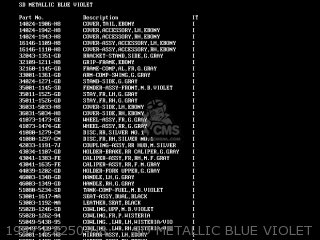 1997 EX250-H8     SD METALLIC BLUE VIOLET - EX250H7 ZZR250 1996 EUROPE NL