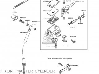 FRONT MASTER CYLINDER - EX250H7 ZZR250 1996 EUROPE NL