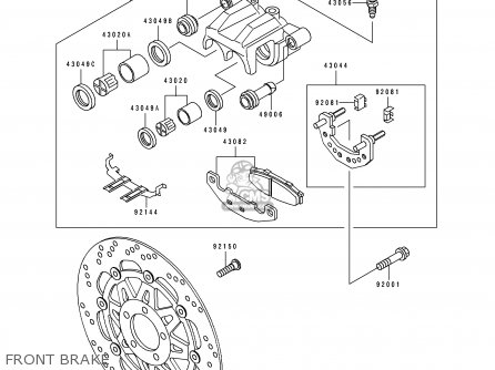 FRONT BRAKE - EX250H7 ZZR250 1996 EUROPE NL