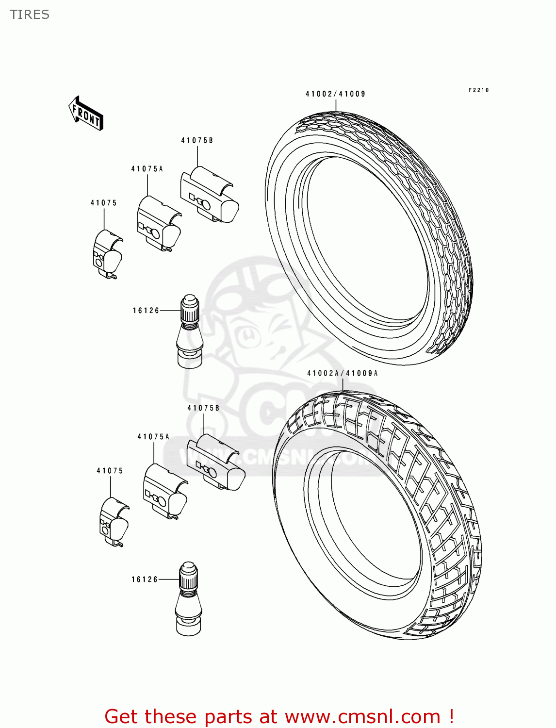 TIRES EX250H8 ZZR250 1997 ITALY