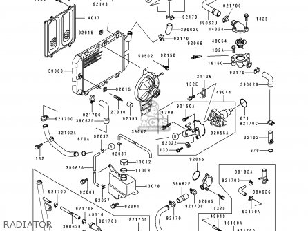 RADIATOR - EX250H8 ZZR250 1997 ITALY
