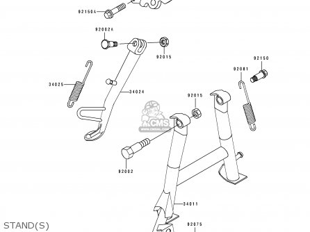 STAND(S) - EX250H8 ZZR250 1997 ITALY