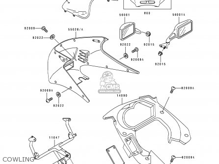 COWLING - EX250H8 ZZR250 1997 ITALY