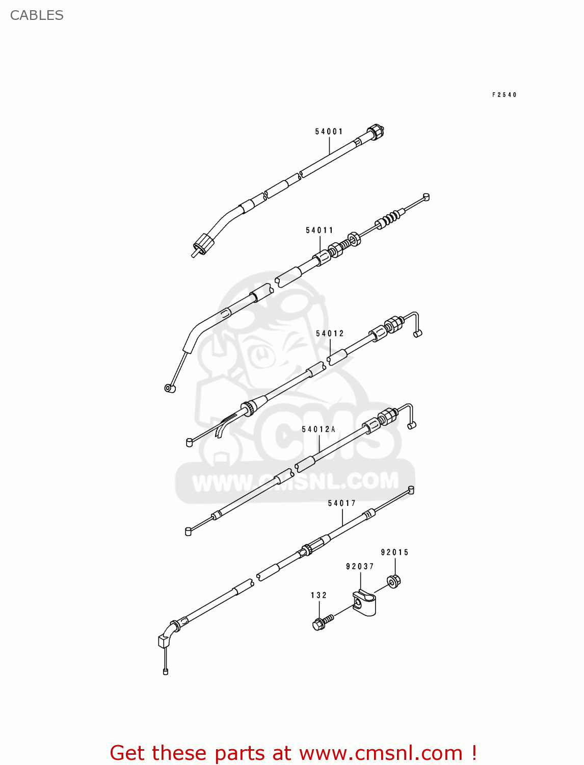 CABLES EX250H9 ZZR250 1998 SPAIN