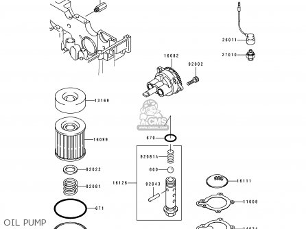 OIL PUMP - EX250H9 ZZR250 1998 SPAIN
