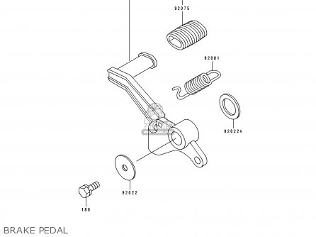 BRAKE PEDAL - EX250H9 ZZR250 1998 SPAIN