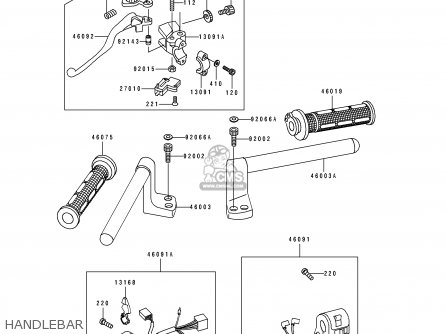 HANDLEBAR - EX250H9 ZZR250 1998 SPAIN