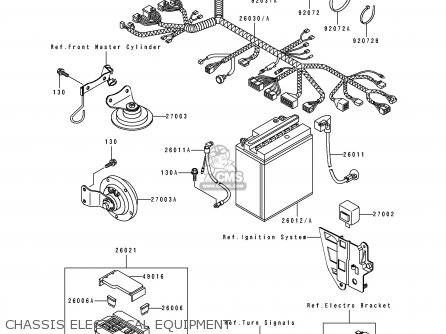 CHASSIS ELECTRICAL EQUIPMENT - EX250H9 ZZR250 1998 SPAIN