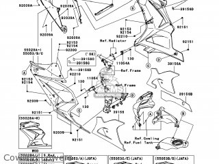Kawasaki EX250JAF USA parts lists and schematics