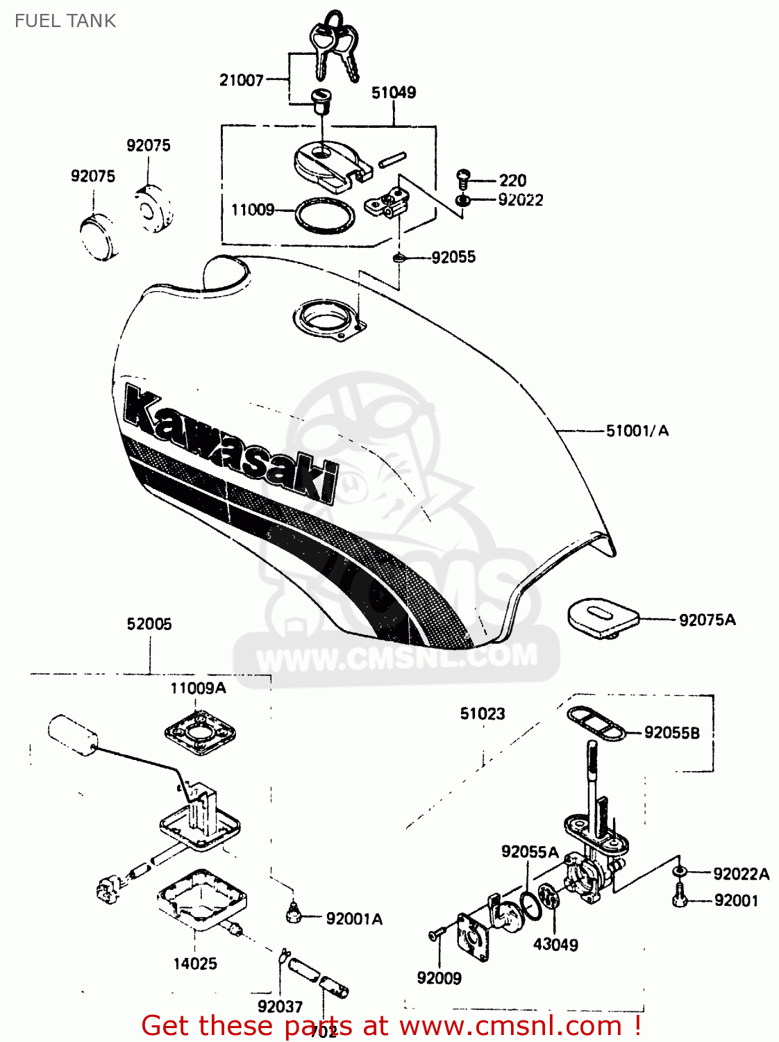 FUEL TANK EX305A1 Z305GP 1983 EUROPE UK IT WG