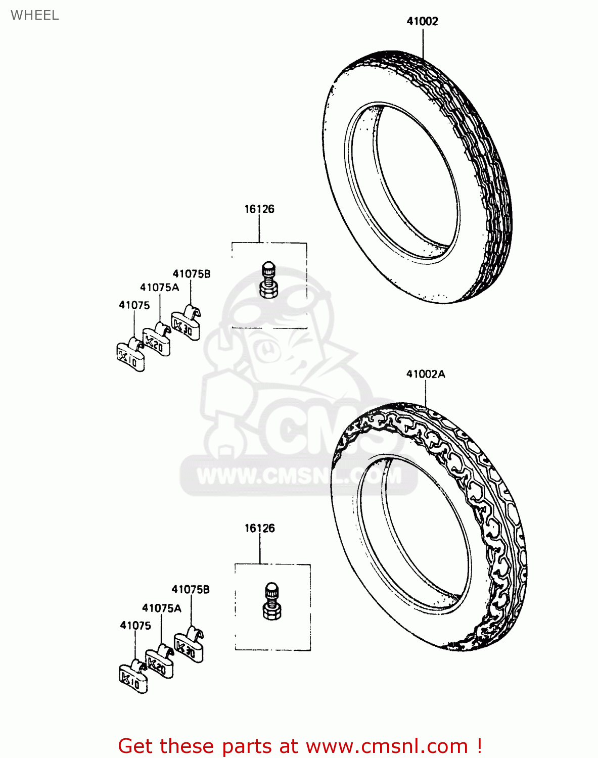 WHEEL EX305A1 Z305GP 1983 EUROPE UK IT WG