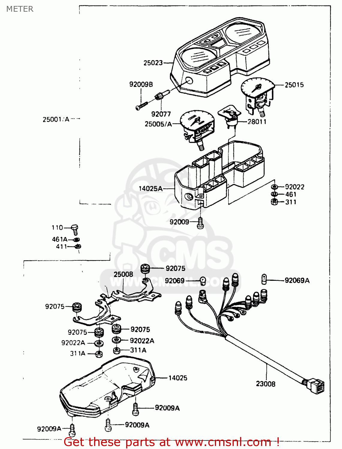 METER EX305A1 Z305GP 1983 EUROPE UK IT WG