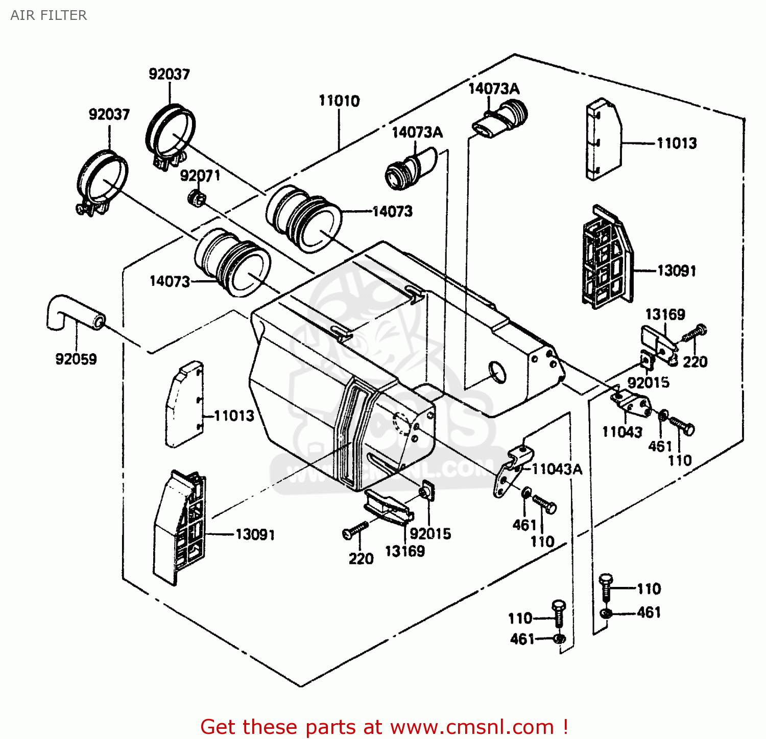 AIR FILTER EX305A1 Z305GP 1983 EUROPE UK IT WG