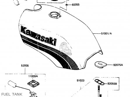 FUEL TANK - EX305A1 Z305GP 1983 EUROPE UK IT WG