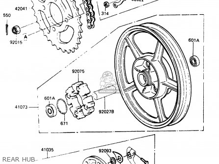 REAR HUB - EX305A1 Z305GP 1983 EUROPE UK IT WG