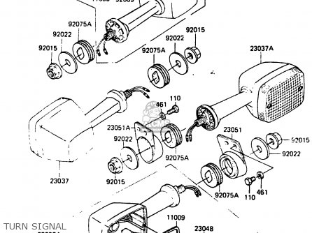 TURN SIGNAL - EX305A1 Z305GP 1983 EUROPE UK IT WG