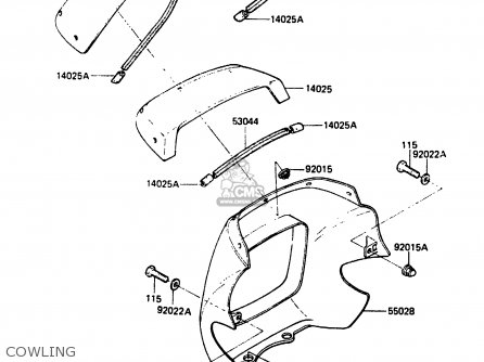 COWLING - EX305A1 Z305GP 1983 EUROPE UK IT WG