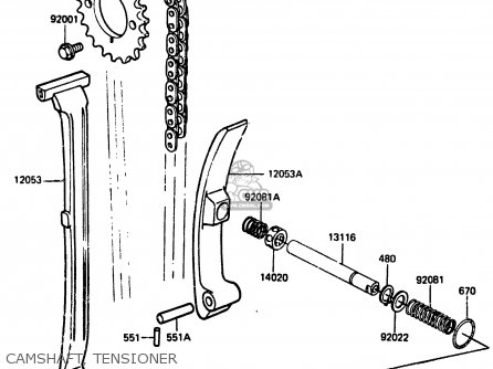 CAMSHAFT, TENSIONER - EX305A1 Z305GP 1983 EUROPE UK IT WG