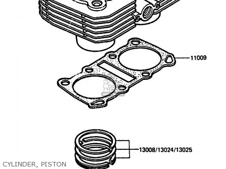 CYLINDER, PISTON - EX305A1 Z305GP 1983 EUROPE UK IT WG