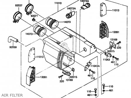 AIR FILTER - EX305A1 Z305GP 1983 EUROPE UK IT WG