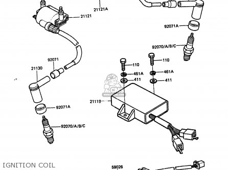 IGNITION COIL - EX305A1 Z305GP 1983 EUROPE UK IT WG