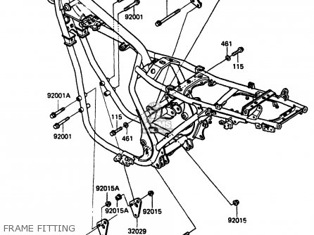 FRAME FITTING - EX305A1 Z305GP 1983 EUROPE UK IT WG