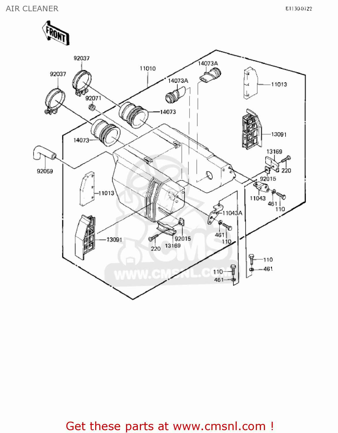 AIR CLEANER EX305B1 GPZ305 1985 USA CANADA