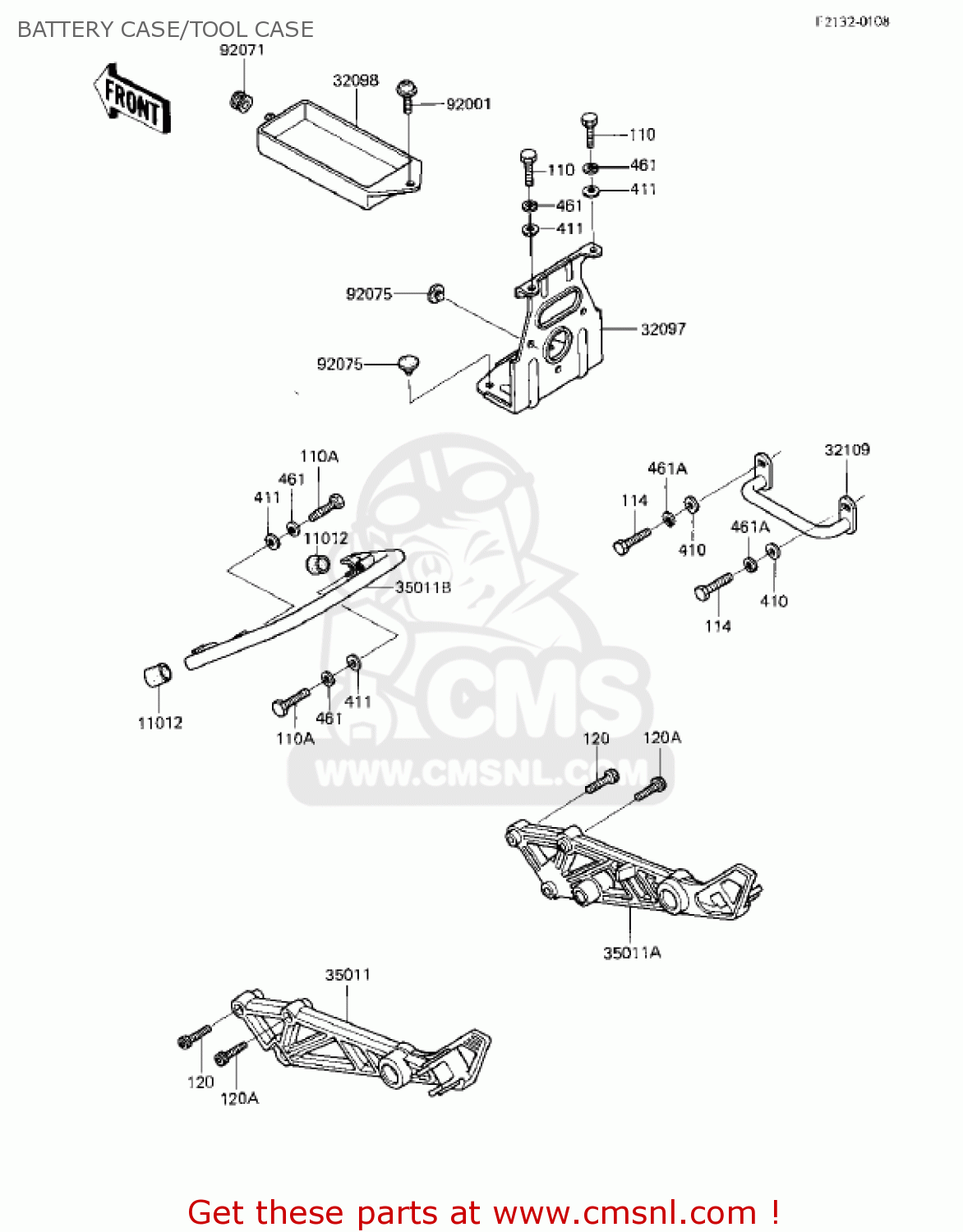 BATTERY CASE/TOOL CASE EX305B1 GPZ305 1985 USA CANADA