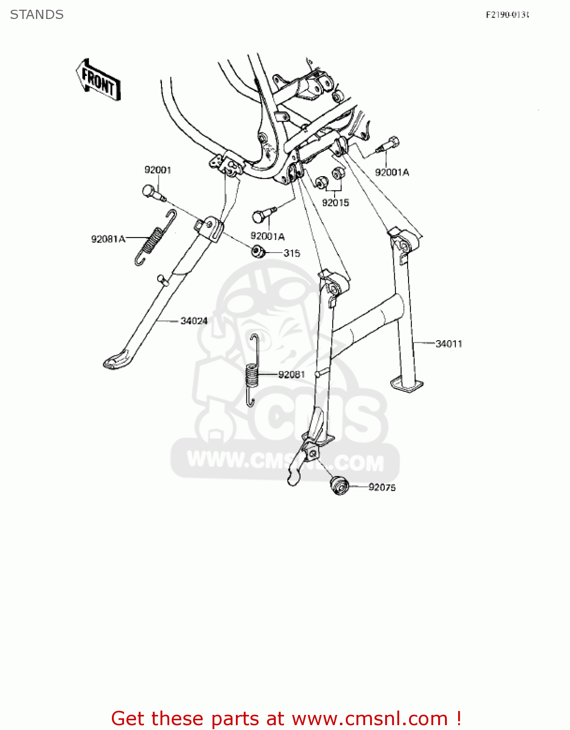 STANDS EX305B1 GPZ305 1985 USA CANADA
