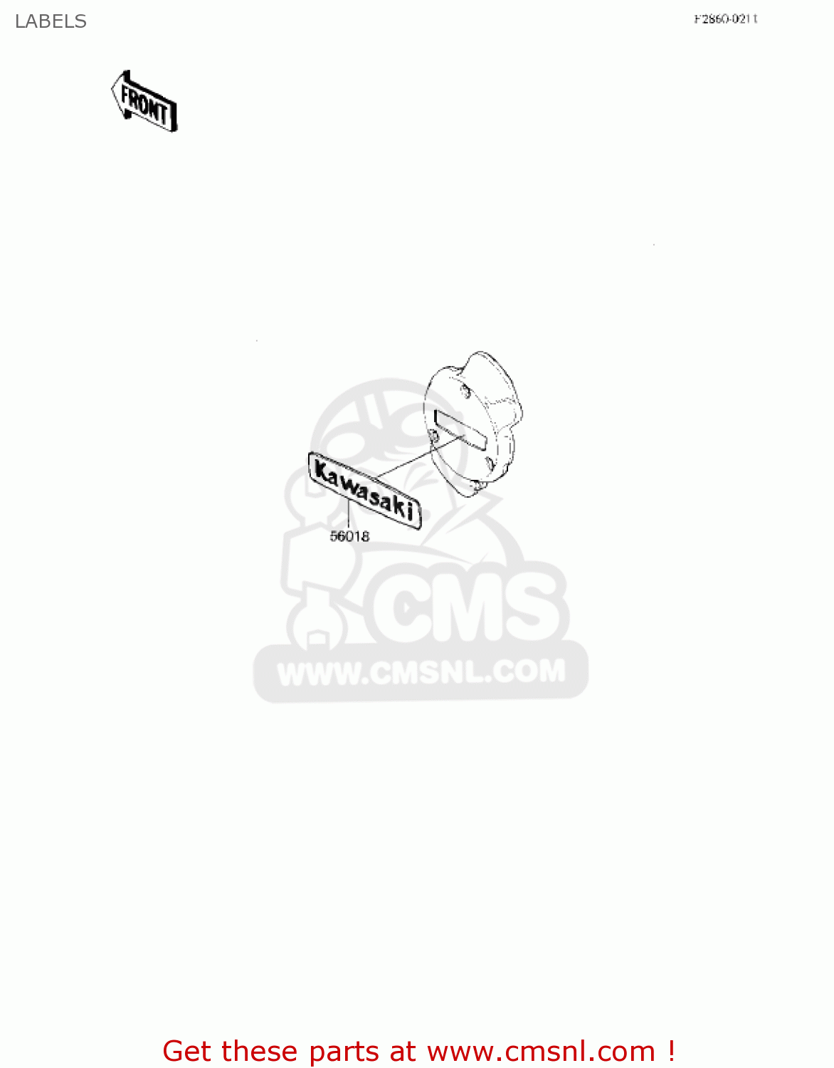 LABELS EX305B1 GPZ305 1985 USA CANADA