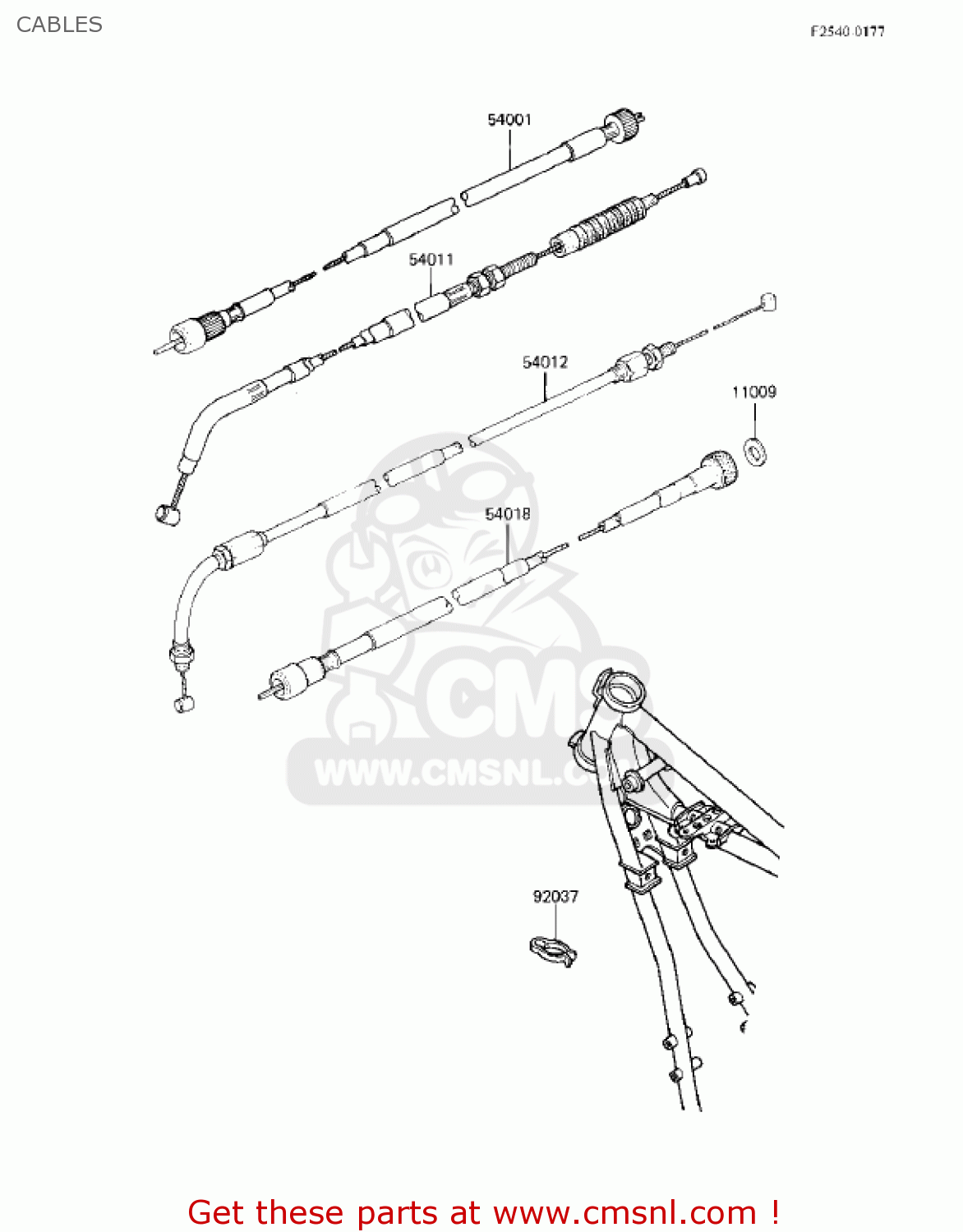 CABLES EX305B1 GPZ305 1985 USA CANADA