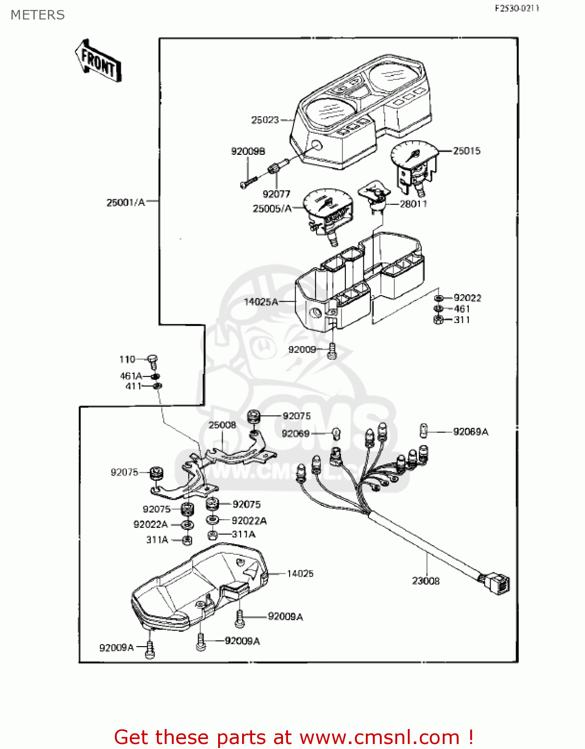 METERS EX305B1 GPZ305 1985 USA CANADA