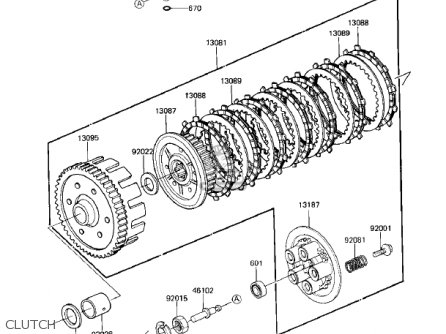CLUTCH - EX305B1 GPZ305 1985 USA CANADA