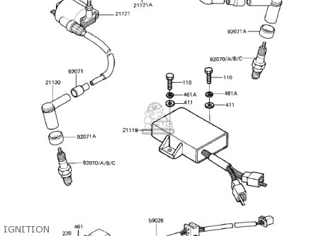 IGNITION - EX305B1 GPZ305 1985 USA CANADA