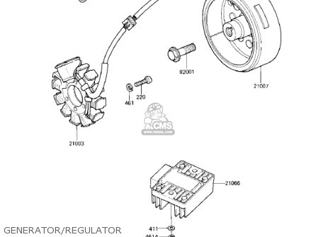 GENERATOR/REGULATOR - EX305B1 GPZ305 1985 USA CANADA