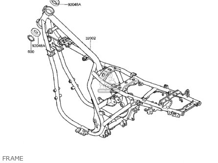 FRAME - EX305B1 GPZ305 1985 USA CANADA